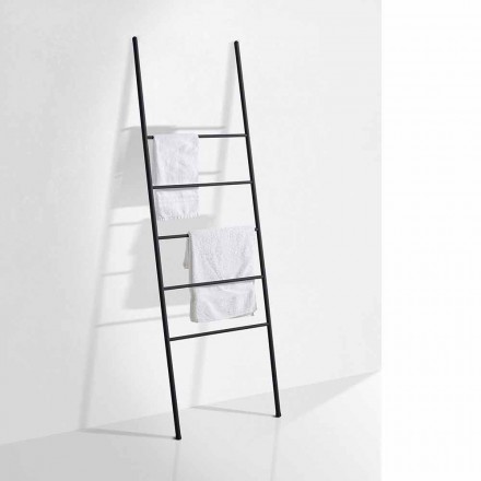 Scala Porta Asciugamani di Design Moderno in Metallo Bianco o Nero – Oppalà Viadurini