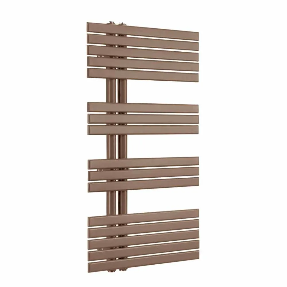 Scaldasalviette Bagno Design Moderno a Parete in Acciaio a 386 Watt - Pavone Viadurini