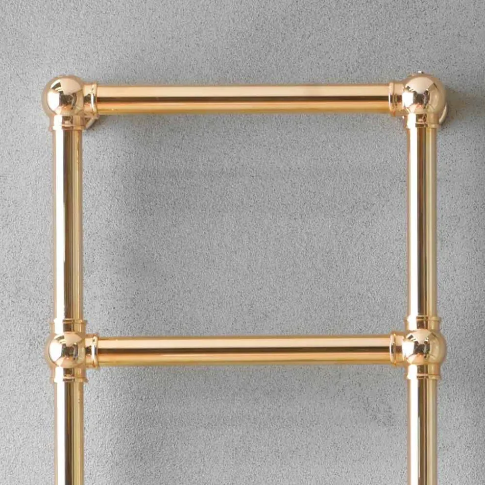 Scaldasalviette Componibile Idraulico Tubo d'Ottone Oro a 311 W - Caesar Viadurini