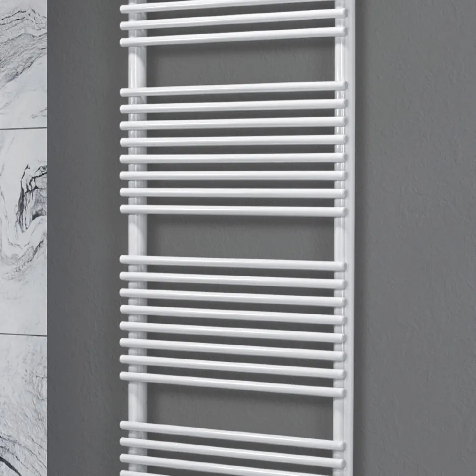 Scaldasalviette con Sistema Idraulico e Struttura in Acciaio Made in Italy - Sciroppo Viadurini