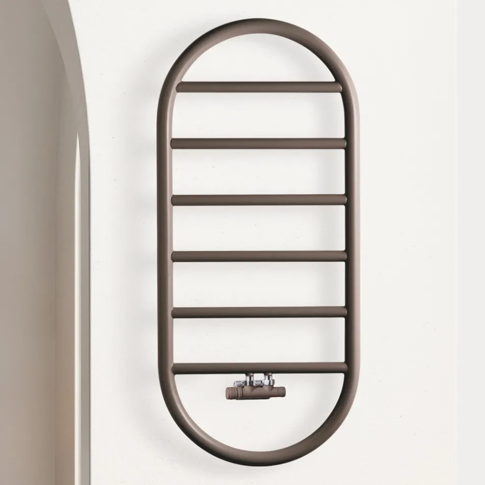 Scaldasalviette di Design a “Tutto Tondo Bubble” in Acciaio Made in Italy - Smooth Viadurini