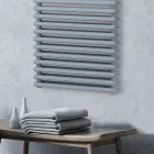 Scaldasalviette Elettrico con 4 Serie di Elementi Orizzontali Made in Italy - Meringa Viadurini