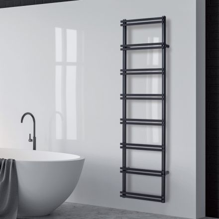 Scaldasalviette Elettrico con Collettori Verticali Made in Italy - Zenzero Viadurini