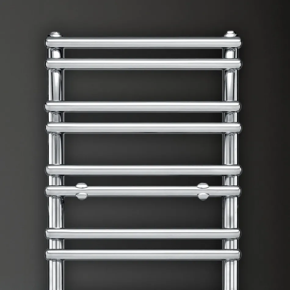 Scaldasalviette Elettrico con Elementi Orizzontali Made in Italy - Amaretti Viadurini