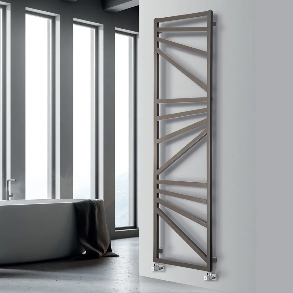 Scaldasalviette Elettrico con Elementi Quadrati Made in Italy - Mandorle Viadurini