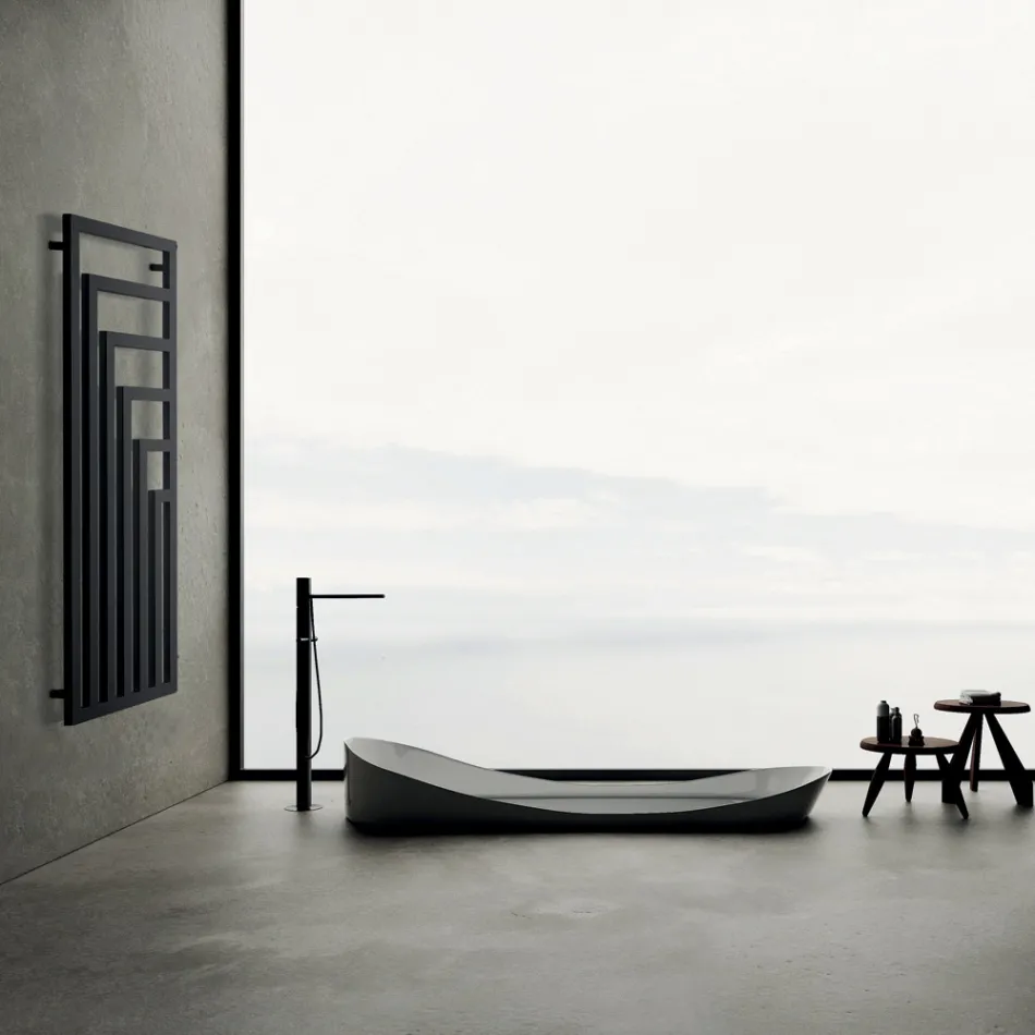 Scaldasalviette Elettrico in Acciaio dal Design Moderno Made in Italy - Potentia Viadurini
