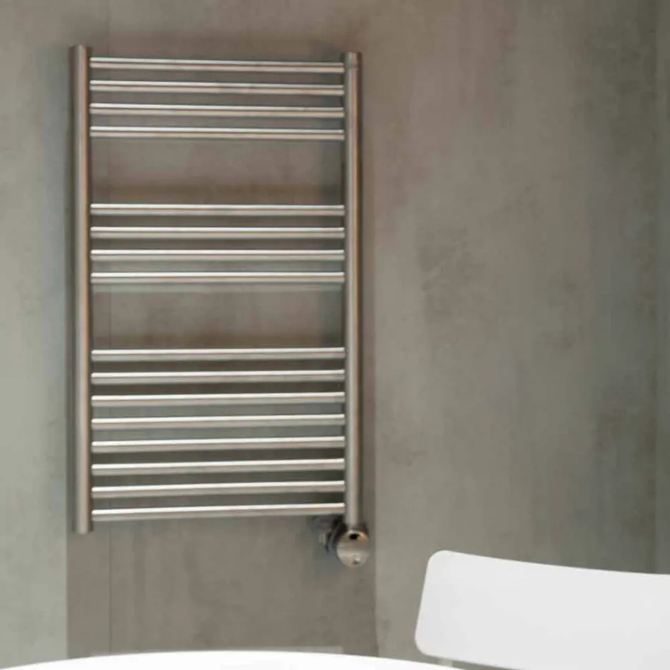 Scaldasalviette Elettrico per il Bagno Design Verticale in Acciaio 300 W - Italo Viadurini