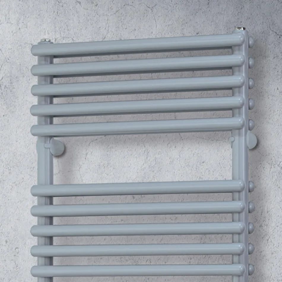 Scaldasalviette Idraulico con 4 Serie di Elementi Orizzontali Made in Italy - Meringa Viadurini