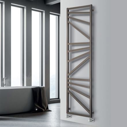 Scaldasalviette Idraulico con Elementi Quadrati Made in Italy - Mandorle Viadurini