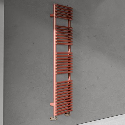 Scaldasalviette Idraulico in Acciaio al Carbonio Ruggine Made in Italy - Coccola Viadurini