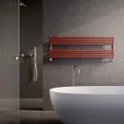 Scaldasalviette Idraulico in Acciaio al Carbonio Ruggine Opaco Made in Italy - Fiaccole Viadurini