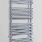 Scaldasalviette Idraulico in Acciaio Finitura Alluminio Made in Italy - Brioches Viadurini