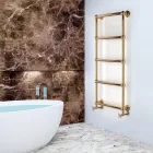 Scaldasalviette Idraulico in Ottone con Sfere di Collegamento Made in Italy - Ricotta Viadurini