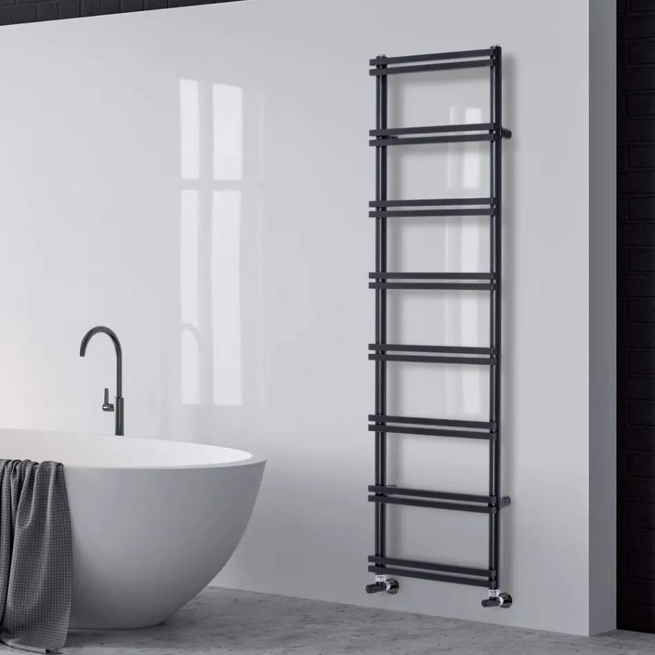Scaldasalviette Misto con Collettori Verticali Made in Italy - Zenzero Viadurini