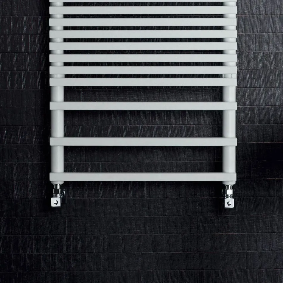 Scaldasalviette Misto con Struttura in Acciaio al Carbonio Made in Italy - Panna Viadurini