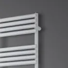 Scaldasalviette Misto in Acciaio Finitura Bianco Puro Made in Italy - Limone Viadurini