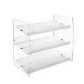 Scarpiera a 3 Ripiani a Vista in Plexiglass Trasparente Made in Italy - Nerina