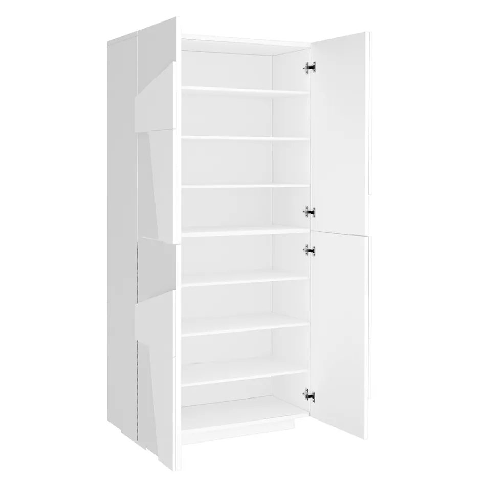 Scarpiera in Melaminico da Interno con 4 Ante  Made in Italy - Naditza Viadurini