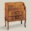Scrivania Classica in Legno con Ribalta e Cassetti Made in Italy - Elegant