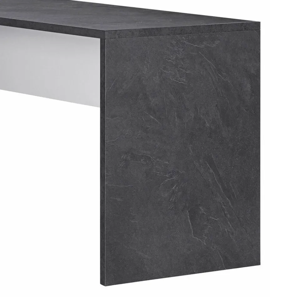 Scrivania da Ufficio Angolare in Legno Nobilitato 2 Finiture - Analuisa Viadurini