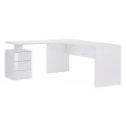 Scrivania da Ufficio Angolare in Legno Nobilitato 2 Finiture - Analuisa Viadurini