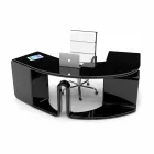 Scrivania da ufficio di design con cassetti fatta in Italia, Milazzo Viadurini