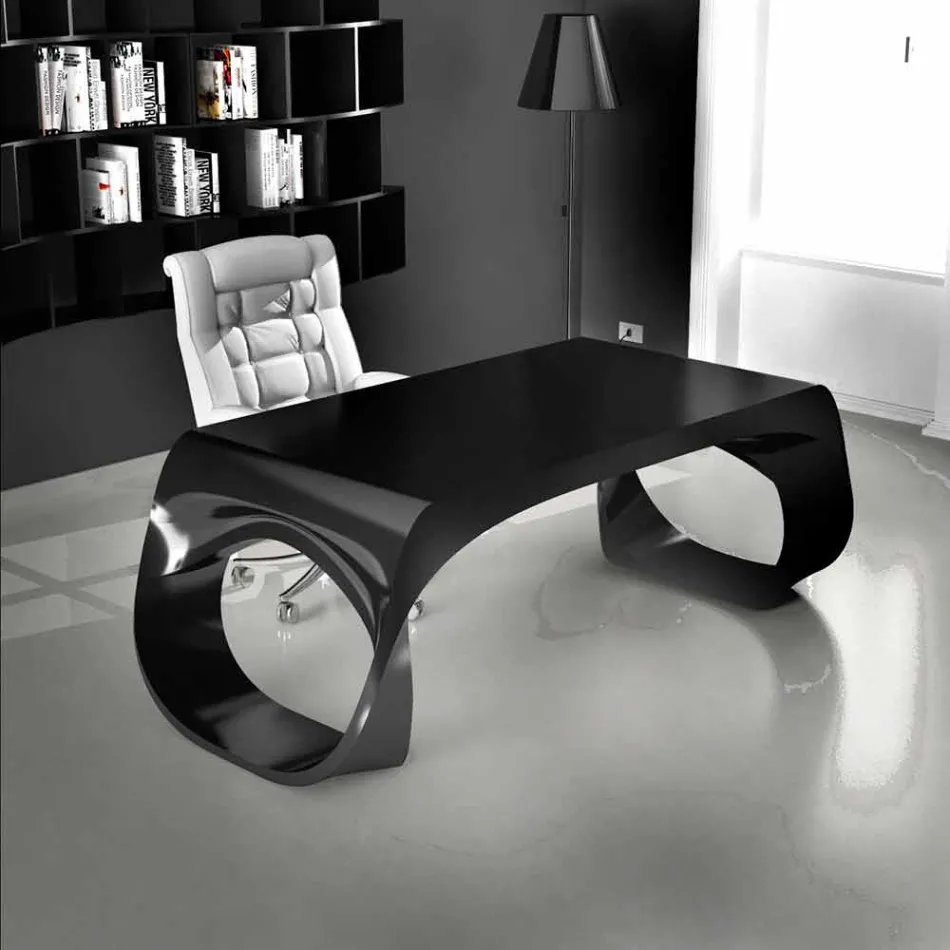 Scrivania da ufficio di moderno design fatta in Italia, Terenzo Viadurini