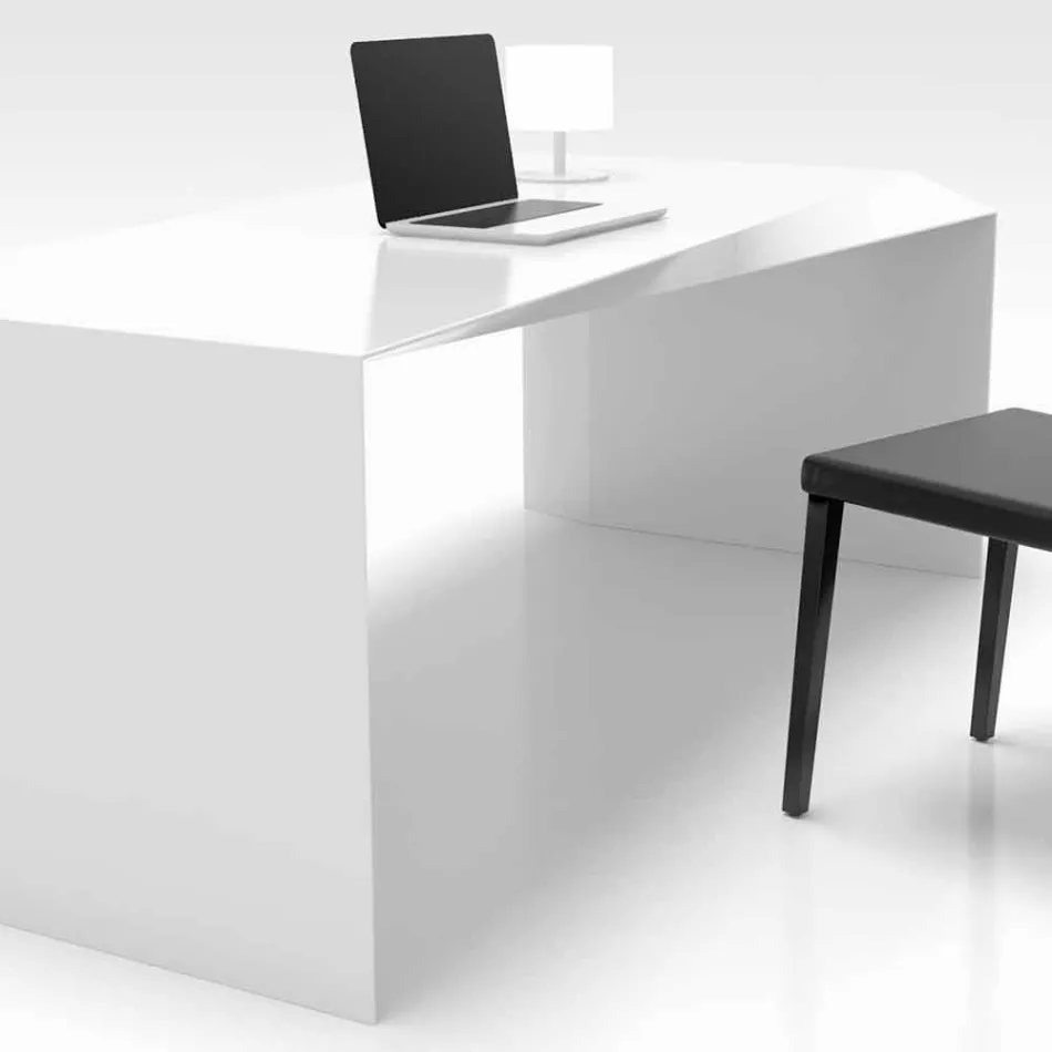 Scrivania da ufficio di moderno design realizzata in Italia, Mistretta Viadurini