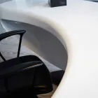 Scrivania design moderno da ufficio Boomerang made in Italy Viadurini
