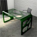 Scrivania Design in Solid Surface Illa Made in Italy