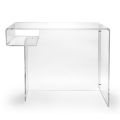 Scrivania in Plexiglass Trasparente con Ripiano Made in Italy - Studiorum