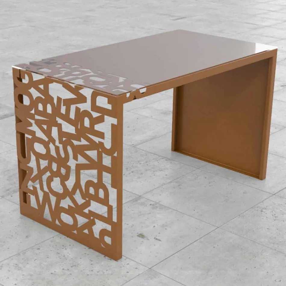 Scrivania Kattedra Lettere “A Cascata” 120x65x75 Mabele Viadurini