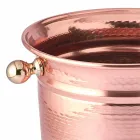Secchiello Porta Ghiaccio Vino Design in Rame Lucido o Verde 20 cm - Gennarino Viadurini