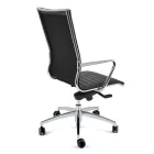 Sedia Alta da Ufficio con Ruote e Cuscino Ergonomico e Girevole - Filanna Viadurini