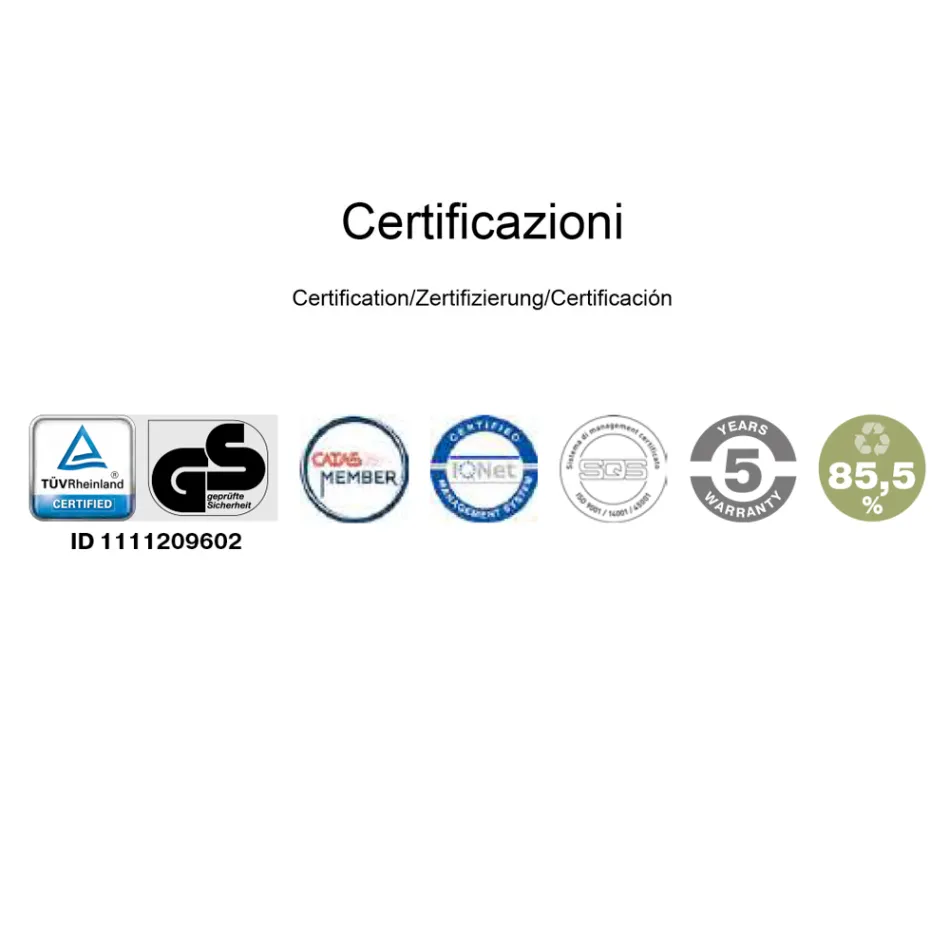 Sedia Alta da Ufficio Ergonomica Girevole con Rotelle e Braccioli - Filanna Viadurini