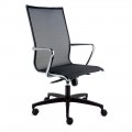 Sedia Alta da Ufficio Ergonomica Girevole con Rotelle e Braccioli - Filanna