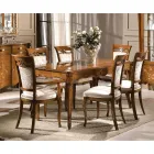 Sedia Classica Imbottita in Legno Noce o Bianco Made in Italy - Caligola Viadurini