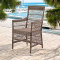 Sedia con Braccioli da Esterno in Polyrattan - Gigi