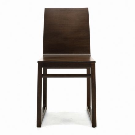 Sedia con Struttura in Frassino e Scocca in Rovere Made in Italy - Emilia Viadurini