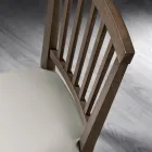 Sedia Cucina Legno Massello di Faggio e Ecopelle Design Italiano - Rosita Viadurini