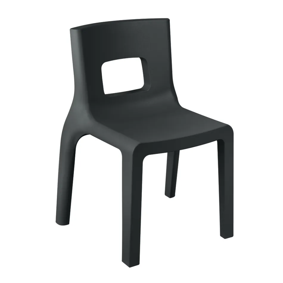 Sedia da Cucina Impilabile in Polietilene Made in Italy 2 Pezzi - Alassio Viadurini