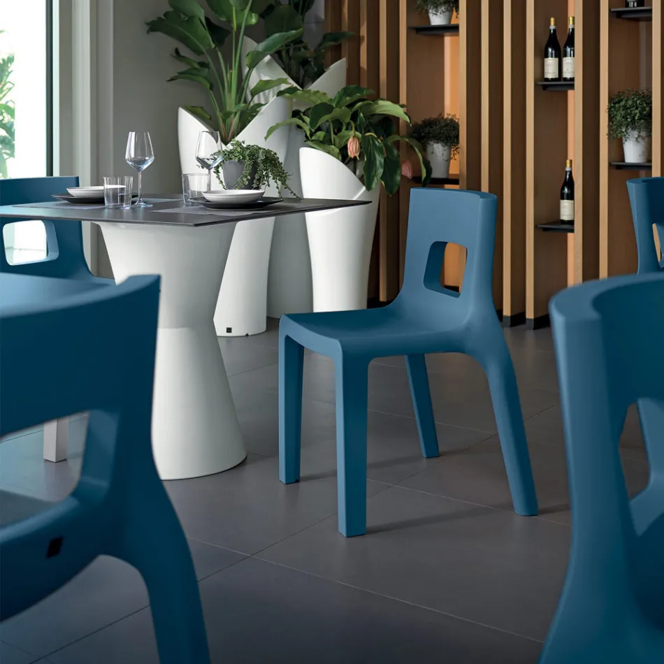Sedia da Cucina Impilabile in Polietilene Made in Italy 2 Pezzi - Alassio Viadurini