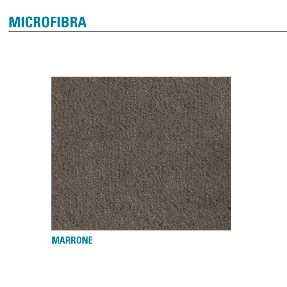 Sedia da Cucina Rivestita in Microfibra Made in Italy, 2 Pezzi - Rebecca Viadurini