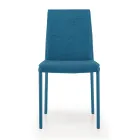 Sedia da Cucina Rivestita in Tessuto Made in Italy 4 Pezzi - Monnalisa Viadurini