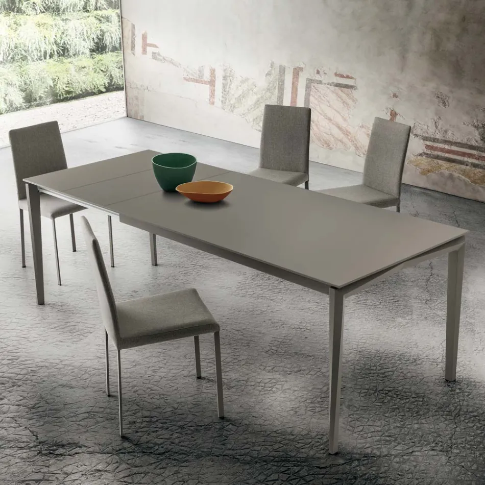 Sedia da Cucina Rivestita in Tessuto Realizzata in Italia, 2 Pezzi - Mawi Viadurini