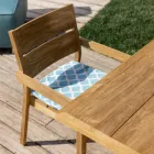 Sedia da Esterno con Braccioli in Legno Teak - Marie Viadurini