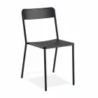 Sedia da Esterno Impilabile in Metallo Made in Italy, 4 Pezzi - Xylia Viadurini