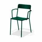 Sedia da Esterno Impilabile in Metallo Made in Italy, 4 Pezzi - Xylia Viadurini