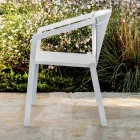 Sedia da Esterno in Alluminio con o Senza Cuscino, Alta Qualità, 4 pz - Filomena Viadurini