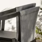 Sedia da Esterno in Alluminio con o Senza Cuscino, Alta Qualità, 4 pz - Filomena Viadurini